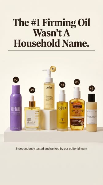Body Firming Oils Compared: Sagging, Cellulite, Loose Skin
