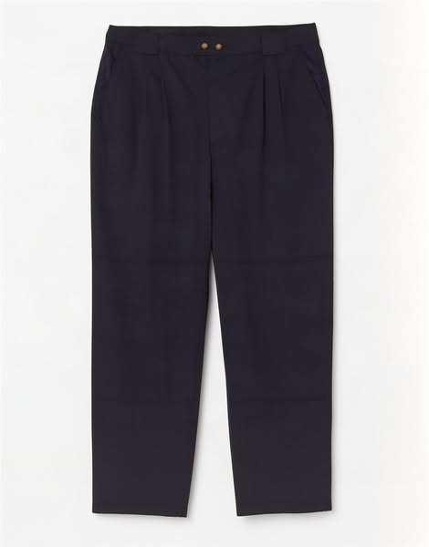 Reebok Mens Pegged Chino Trousers W38 L32 Navy Blue Nylon