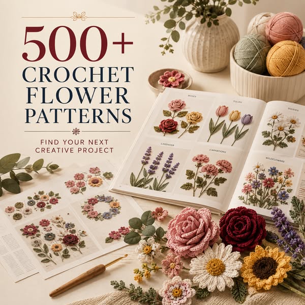 500+ Crochet Flower Patterns
