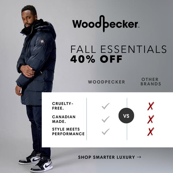 40% off fall styles. Shop Woodpecker.