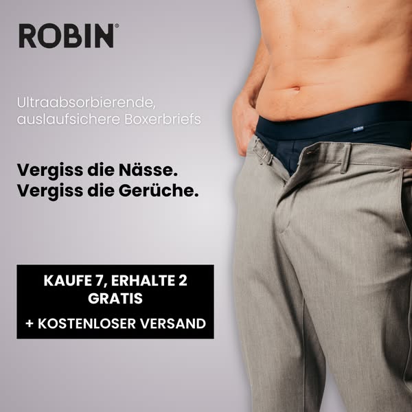 Inkontinenzunterwäsche für Herren – Waschbar