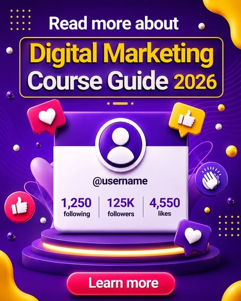 Learn more about Digital Marketing Courses 2026, including course topics, practical skills, learning formats, and emerging trends in digital