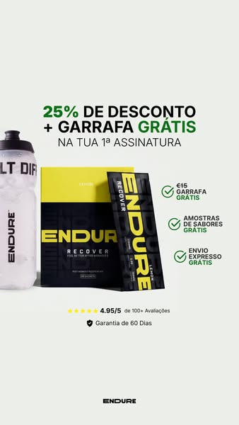 25% OFF + Garrafa Grátis na 1ª Assinatura.