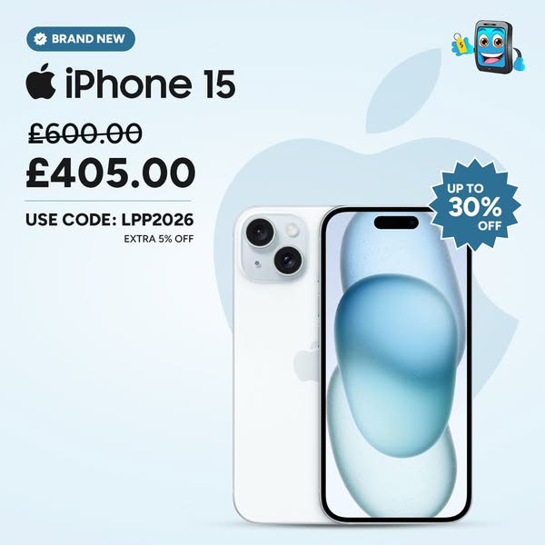 iPhone 15 £405— Limited Stock