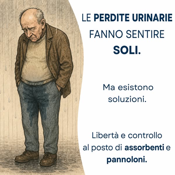 Le perdite urinarie fanno sentire soli