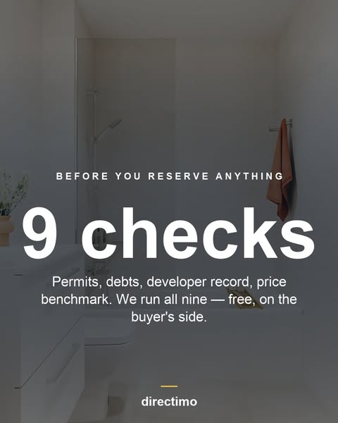 Nine checks before you reserve
