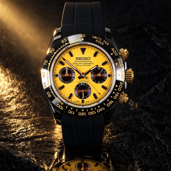 Yellow Racing Chronograph — $80 Off | ZJani Mods