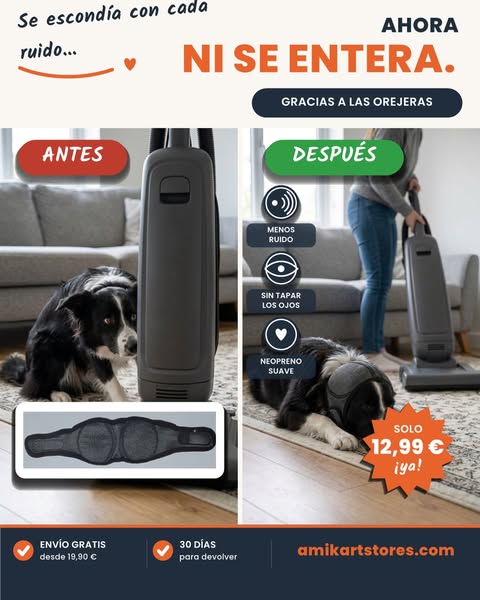 Orejeras antirruido para perros - 12,99 €