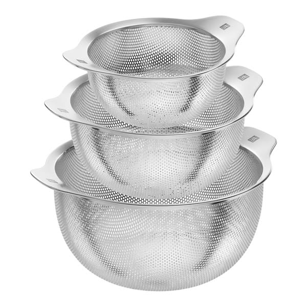 ZWILLING Table Set med 3 durkslag, 3-st/ 16/20/25 cm, Silver, Rostfritt stål