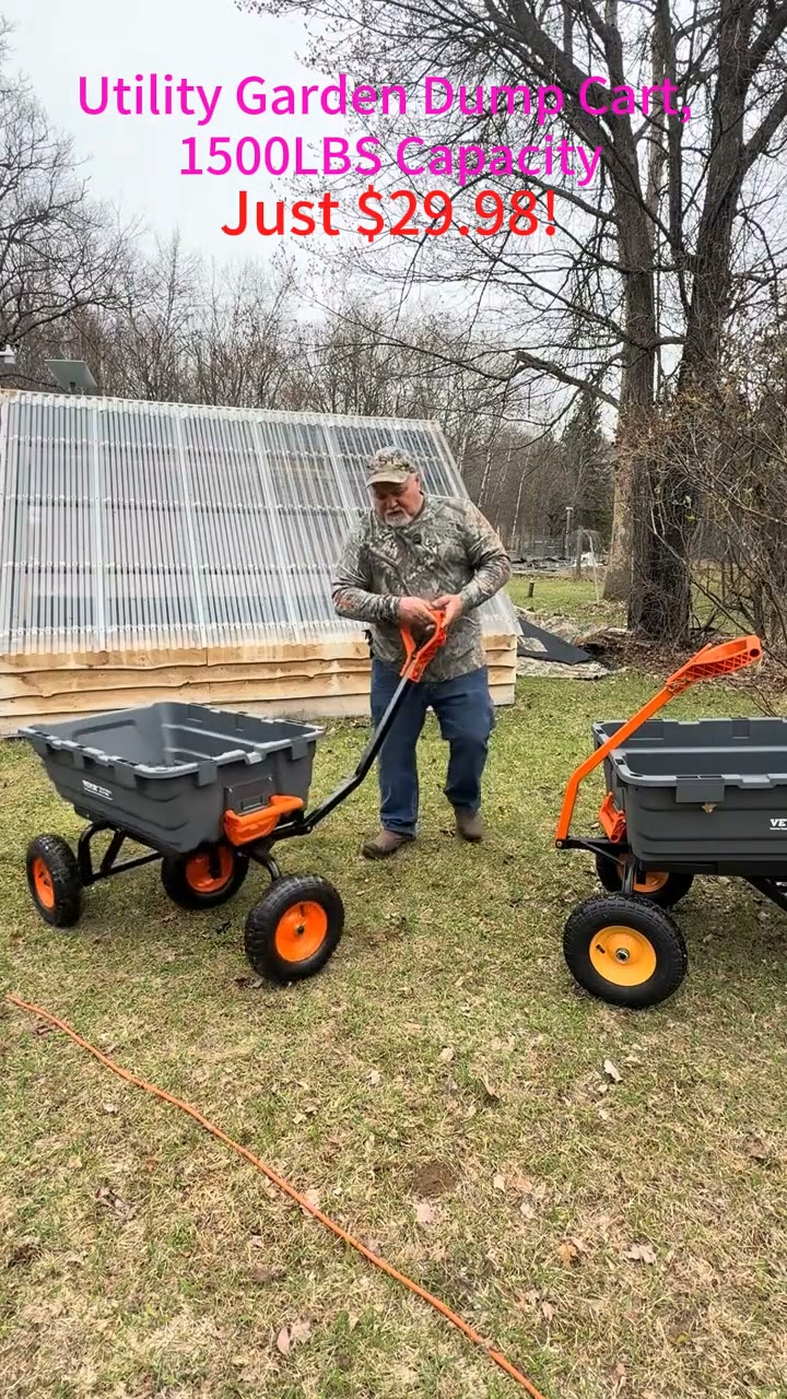 Heavy‑Duty Garden Dump Cart | **From $29.90** | 1500LBS Max Load
