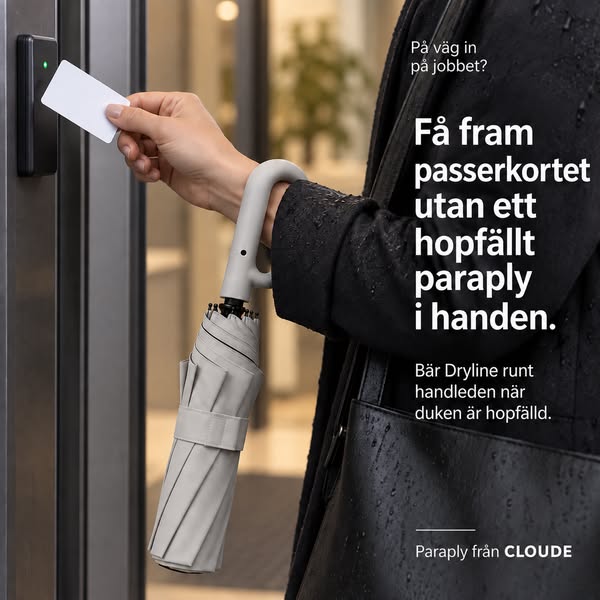 Häng undan paraplyet när regnet slutar