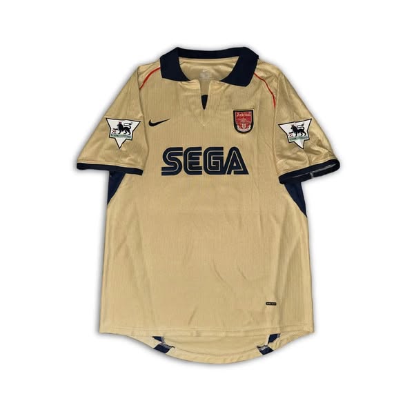 Arsenal 2001/02 Gold Away Shirt