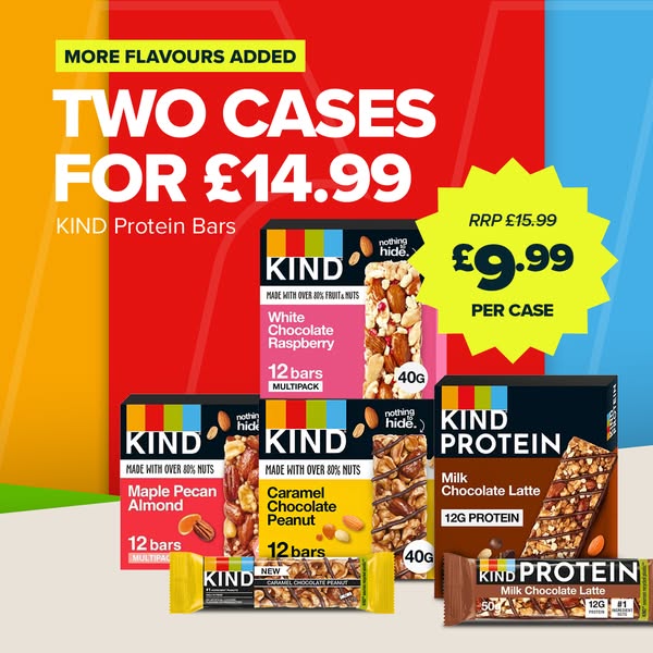 KIND Bars – 2 Cases for £14.99!