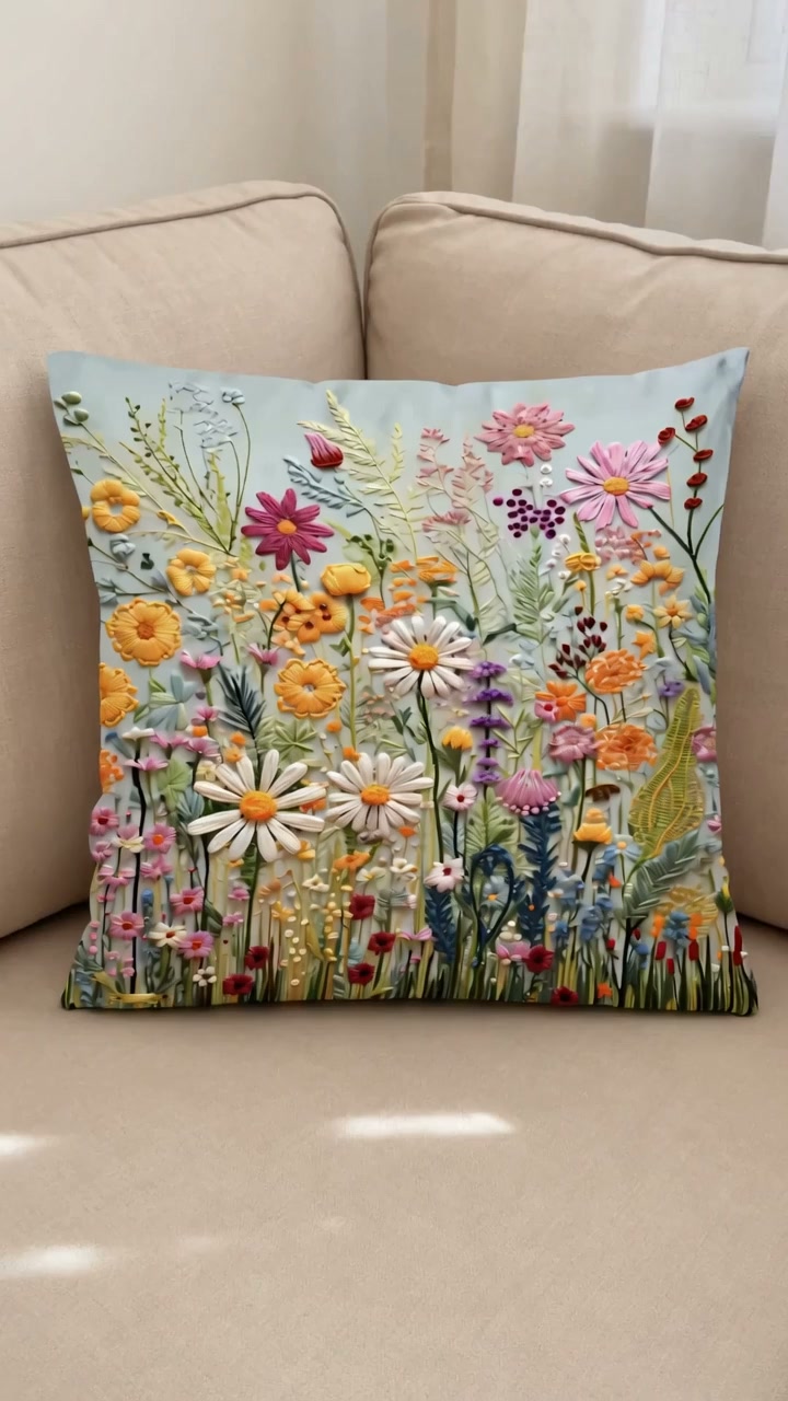 Flower Fields Cushion Cover