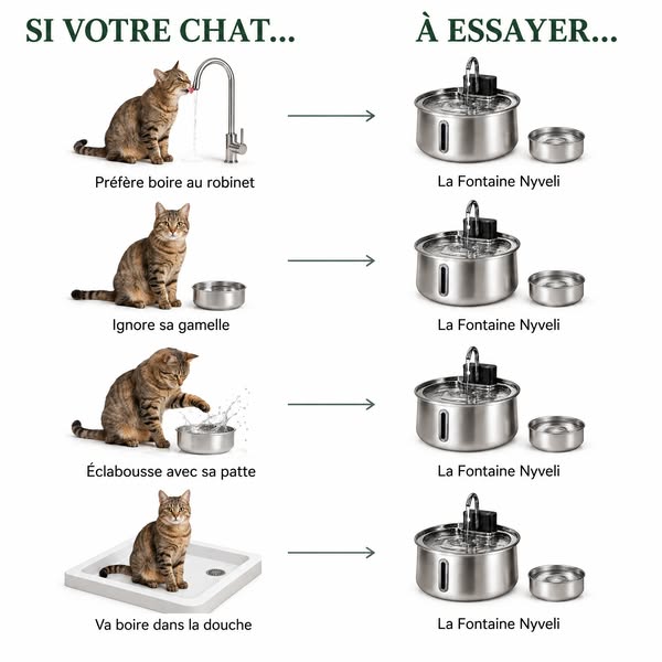 L'erreur de gamelle d'eau que font la plupart des propriétaires de chats
