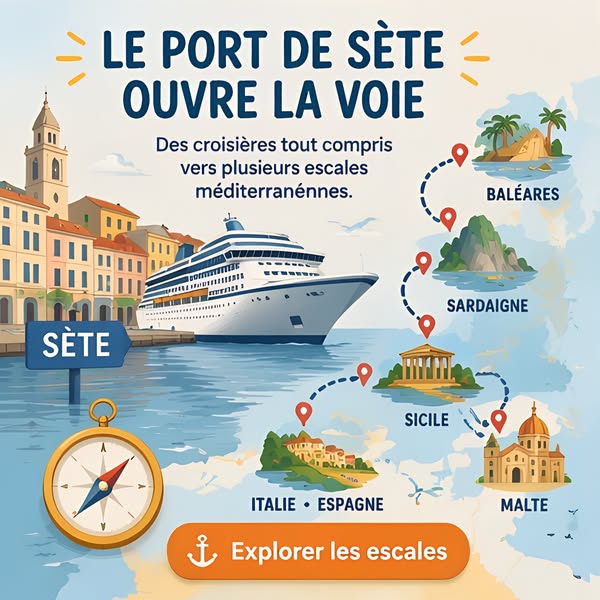 Itinéraires méditerranéens, formules tout inclus et escales vers les Baléares, la Sardaigne, la Sicile ou Malte.