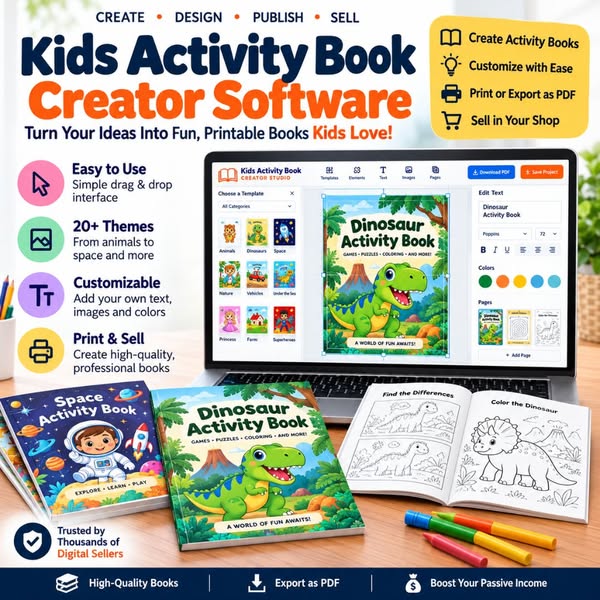 Create & Sell Kids’ Activity Books
