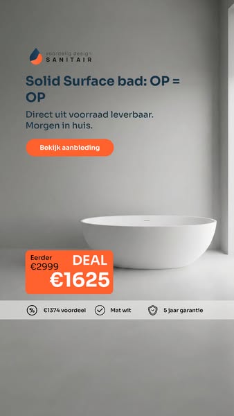 Davide vrijstaand bad: OP = OP
