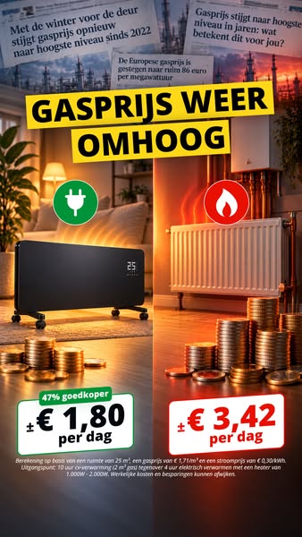 Gasprijs omhoog? Verwarm slimmer!
