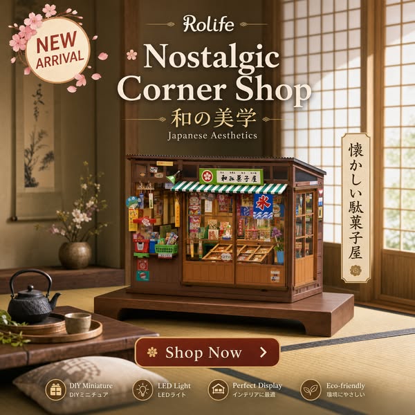 New Arrival：Rolife Nostalgic Corner Shop