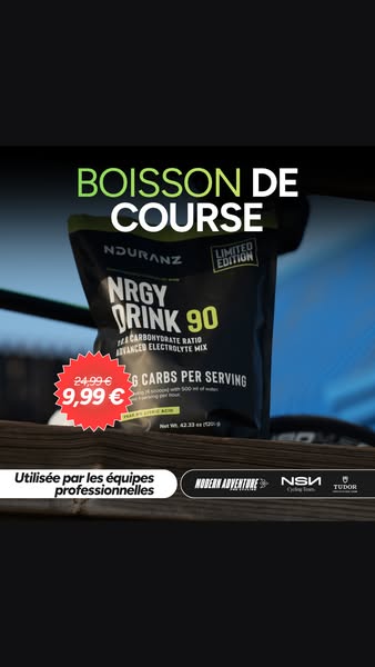 1 bouteille. 90 g de CHO. Performance maximale.