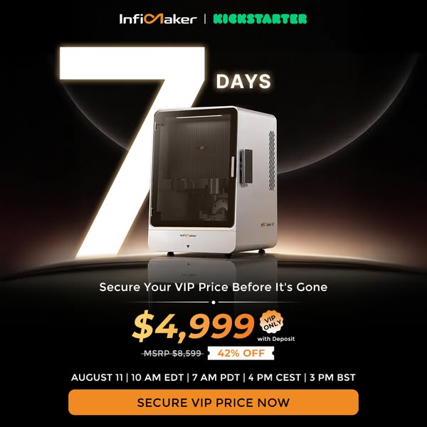 InfiMaker K1 | Launching on Kickstarter August 11 Save $3,600. Lock in the best offer!