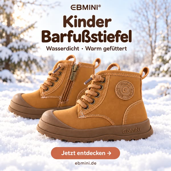 EBMINI® Barfußschuhe, die Kindern Freiheit schenken.