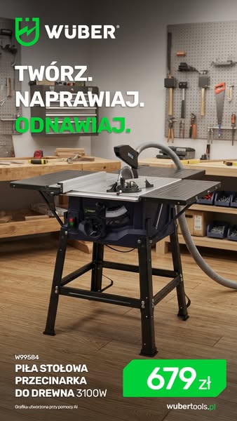 Mniej bałaganu, więcej dobrej roboty! Piła stołowa już od 679zł