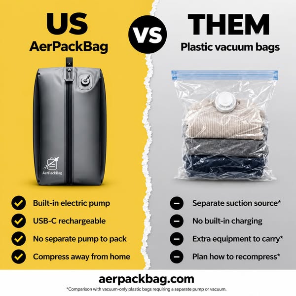 Save Up to 70% More Packing Space