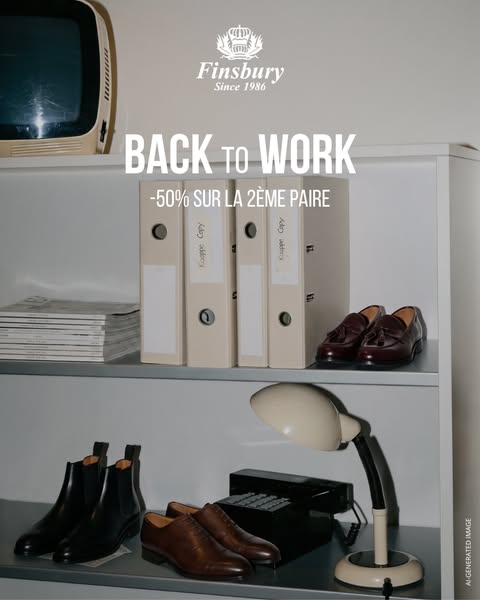 Back to Work : -50% sur la 2e paire