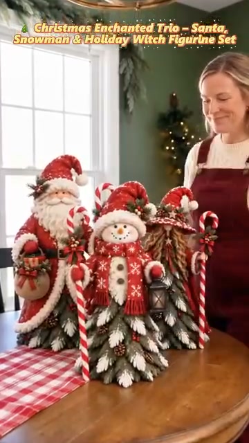 Enchanted Christmas Trio Figurine Set