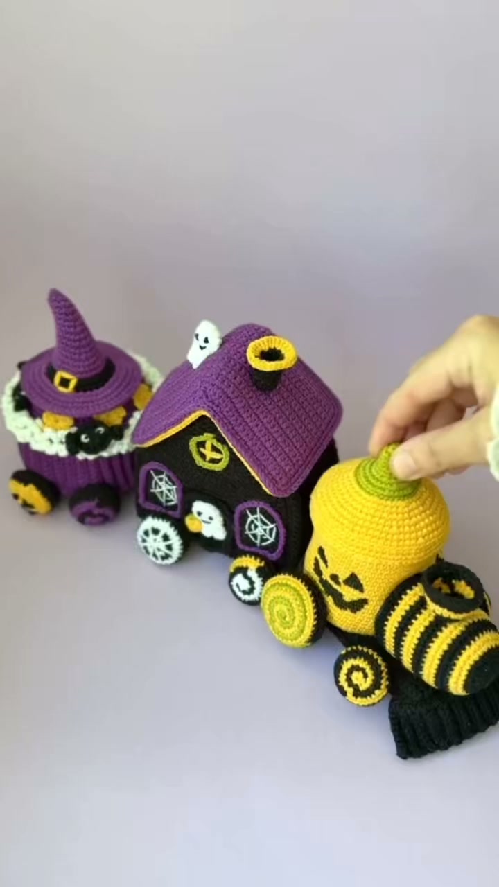 Crochetez votre propre train d'Halloween