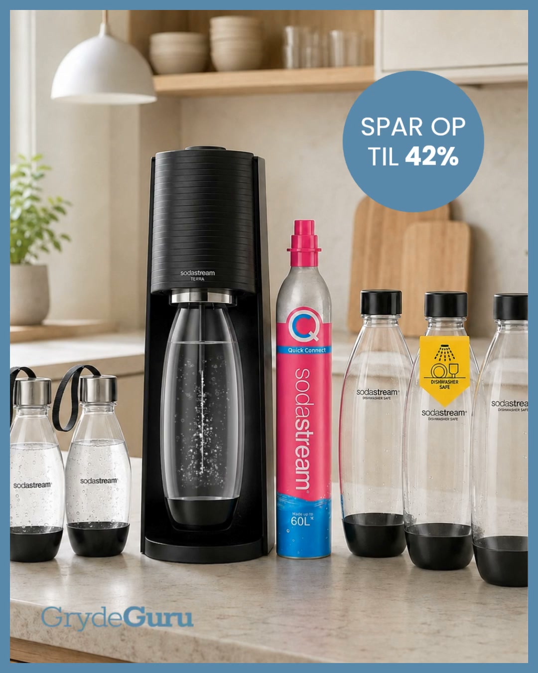 Spar op til 42% på SodaStream.