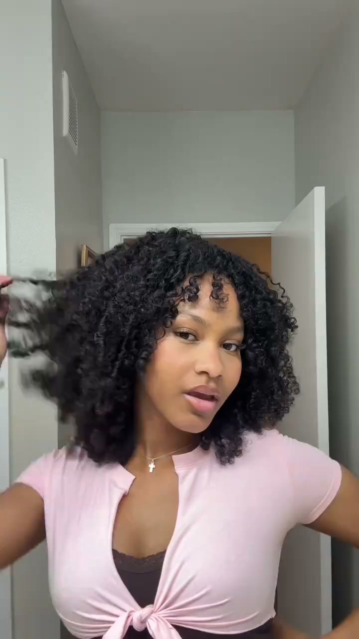 [WEAR GO HALF WIG] ISEE Coily Curly Half Wig Seamless Kinky Curly Flip Over Wig Beginner Friendly