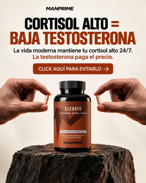 Bajar cortisol y subir testosterona. A la vez.