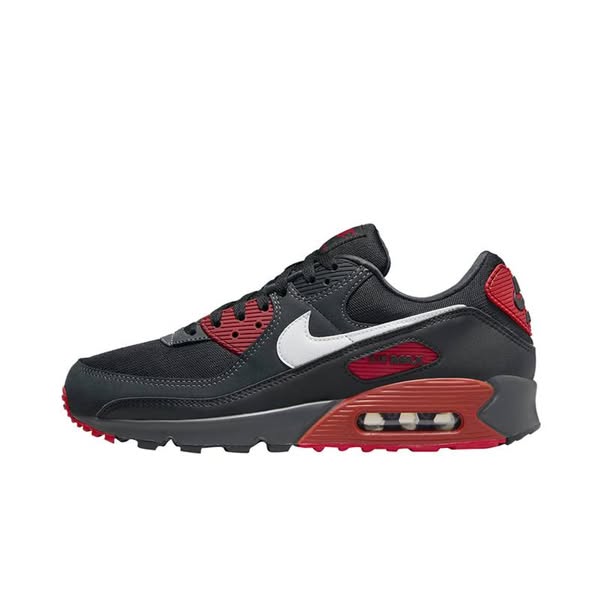Air Cushion Men's Trainers Anthracite Mystic Red-9.5