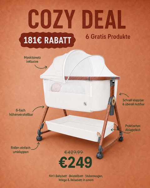 249 € statt 429,99 € - der Cozy Deal