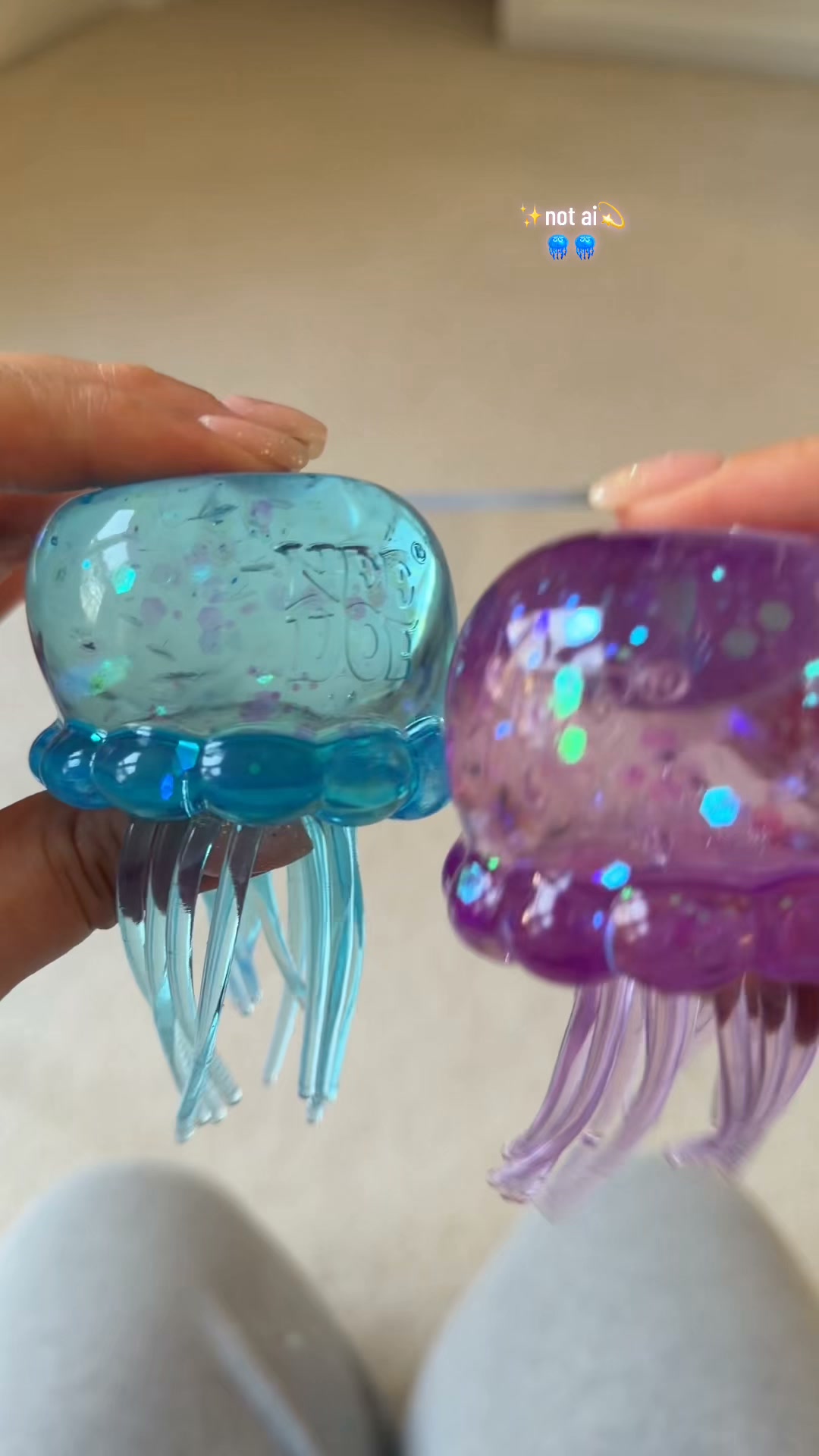 Jellyfish Stress Relief Toys – Glitter Squishy Toy