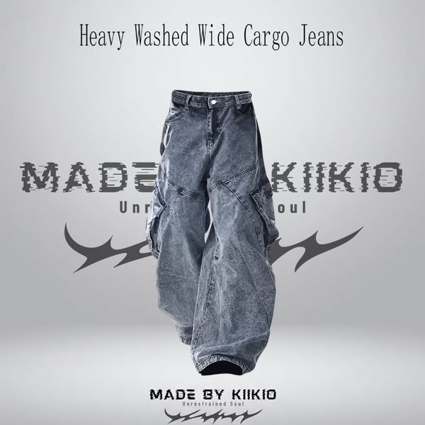 KIIKIO Streetwear Wide Leg Pants, Built For Urban Style
