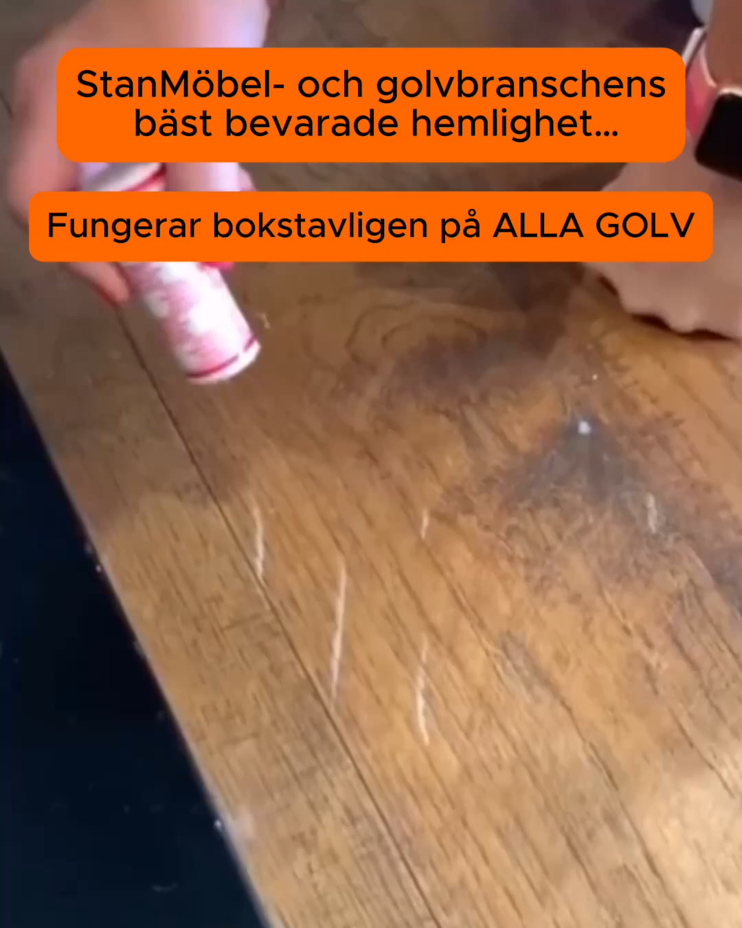 Fixar repor och vattenfläckar på sekunder