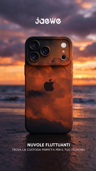 iPhone Nuvole Fluttuanti Silicone Cover