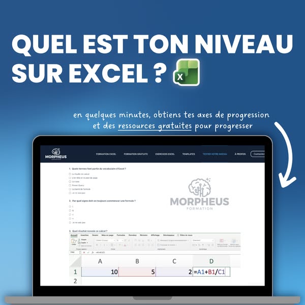 Quel est votre niveau sur Excel ?