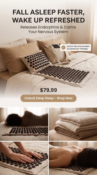 Can't relax after a long day? Try our linen acupressure set!