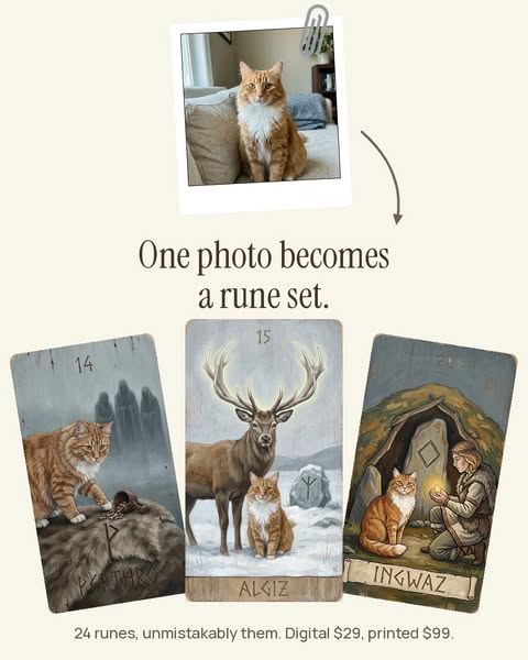 A Norse Rune Set Starring Your Pet