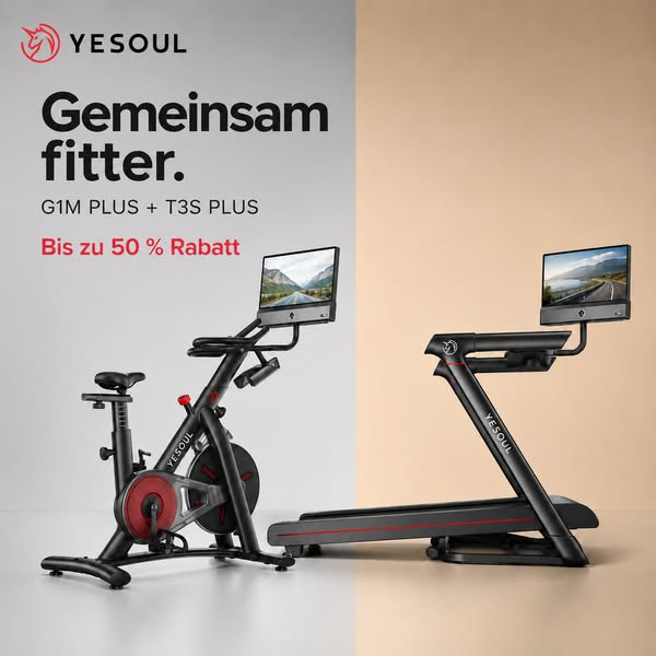 Ein Zuhause. Zwei Geräte. Fitness für die ganze Familie.