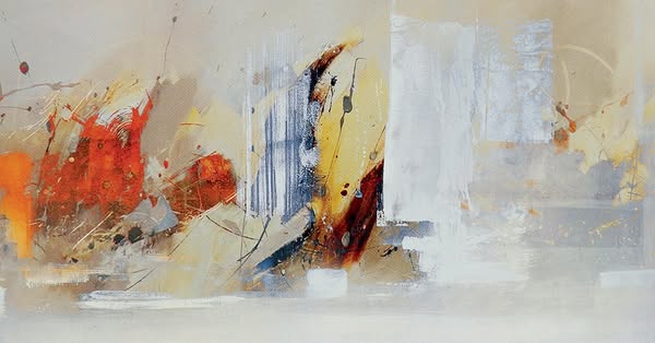 Quadro su tela astratto-Schizzo fantasia S