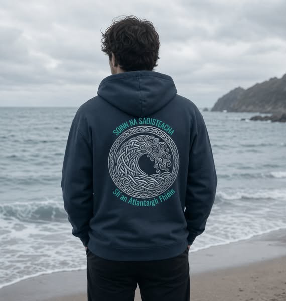 Mens Graphic Hoodie Celctic Wild Atlantic Way