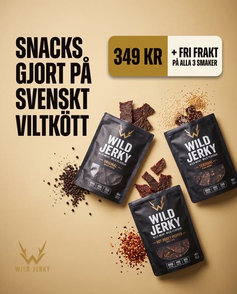 Testa svenskt viltkötts jerky nu