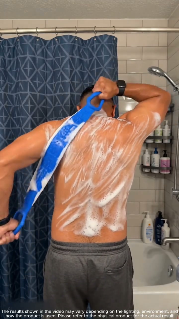 Your back deserves a better scrub! Reach those hard-to-clean areas with our Silicone Back Scrubber