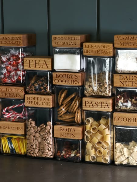 Personalised Oak Jar